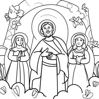 Joyful Beatitudes Coloring Page 16820-13563