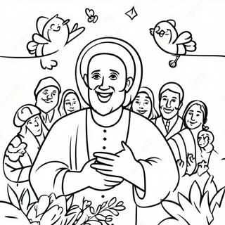 Joyful Beatitudes Coloring Page 16820-13564