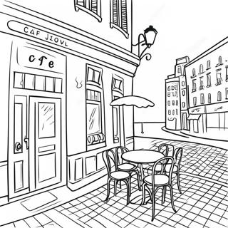 Cafe Coloring Page 16839-13573