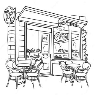 Cafe Coloring Page 16839-13574