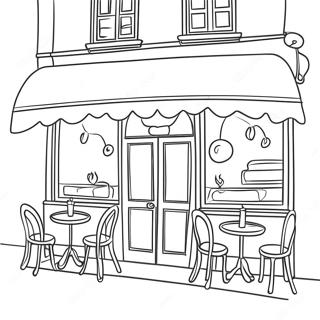 Cafe Coloring Page 16839-13575