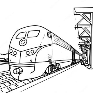 Amtrak Train Coloring Page 16859-13587