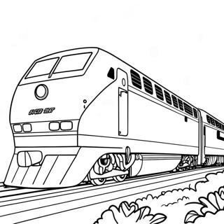 Amtrak Train Coloring Page 16859-13588