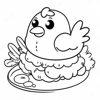 Chicken Nugget Coloring Page 16879-13602