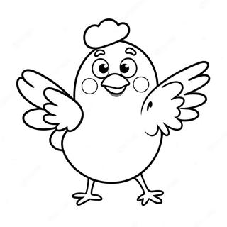 Funny Chicken Nugget Character Coloring Page 16880-13606