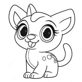 Cute Littlest Pet Shop Pets Coloring Page 16900-13625