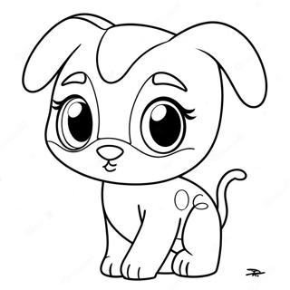 Cute Littlest Pet Shop Pets Coloring Page 16900-13626