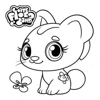 Cute Littlest Pet Shop Pets Coloring Page 16900-13627