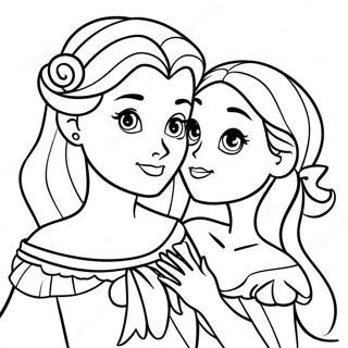 Valentines Day Disney Coloring Pages