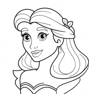 Valentines Day Disney Princess Coloring Page 16929-13643