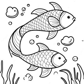 Colorful Koi Fish Underwater Adventure Coloring Page 16940-13658