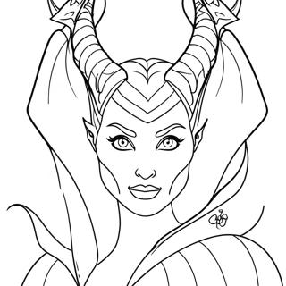 Maleficent With Dragon Coloring Page 16960-13671