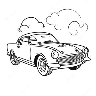 Easy Car Coloring Page 16969-13684