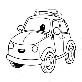 Easy Car Coloring Pages