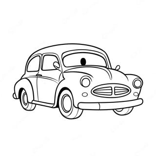 Cute Cartoon Car Coloring Page 16970-13679