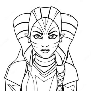 Ahsoka Tano Coloring Page 17009-13710