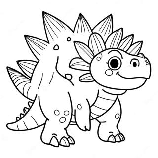 Stegosaurus Coloring Page 17019-13718