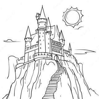 Dracula S Spooky Castle Coloring Page 1702-1402