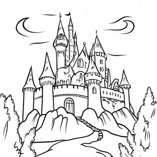 Dracula S Spooky Castle Coloring Page 1702-1403