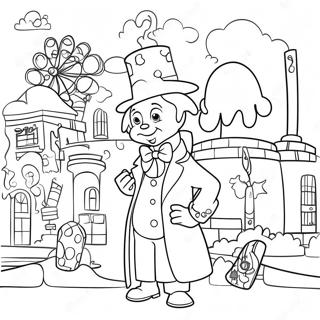 Willy Wonka S Whimsical Factory Coloring Page 17030-13729