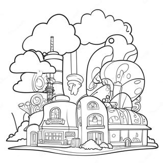 Willy Wonka S Whimsical Factory Coloring Page 17030-13732