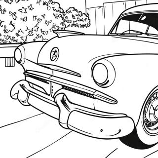 1950s Classic Car Coloring Page 17039-13734