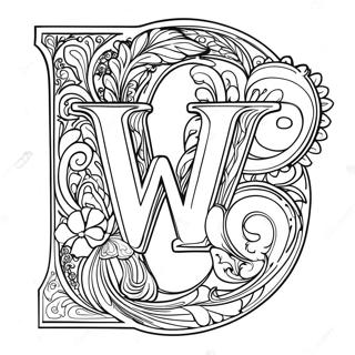 Letter W Coloring Page 17049-13741