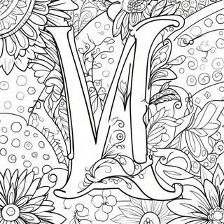 Whimsical Letter W Coloring Page 17050-13746