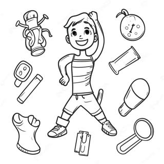 Fun Exercise Activities Coloring Page 17070-13761