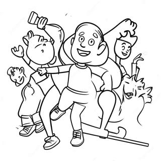 Fun Exercise Activities Coloring Page 17070-13762