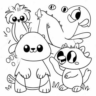 Silly Animals Wacky Wednesday Coloring Page 17080-13772