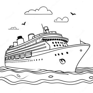 Disney Cruise Ship Coloring Page 17109-13788