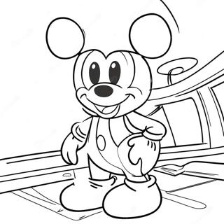 Mickey Mouse On A Disney Cruise Coloring Page 17110-13793