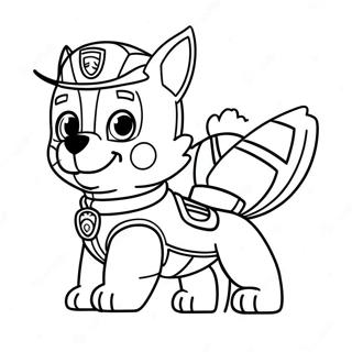 Zuma Paw Patrol Action Pose Coloring Page 17119-13798