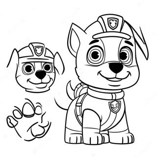 Zuma Paw Patrol Action Pose Coloring Page 17119-13799