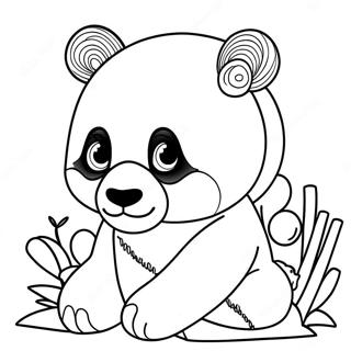 Mimi Panda Coloring Page 17129-13806