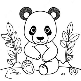 Mimi Panda Coloring Page 17129-13807