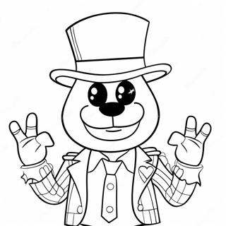 Glamrock Freddy Coloring Pages