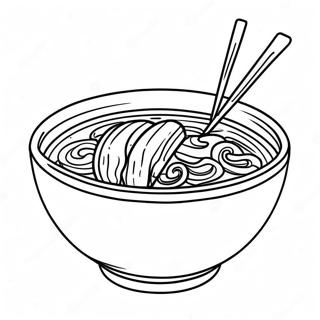 Ramen Bowl Coloring Page 17159-13827