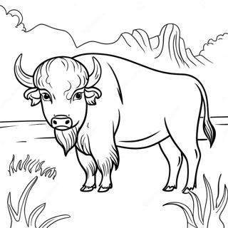 Buffalo Coloring Page 17169-13838