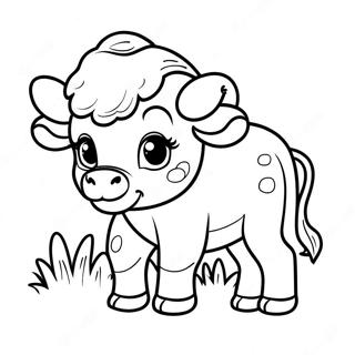 Cute Baby Buffalo Coloring Page 17170-13841