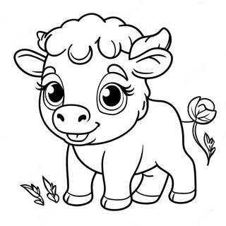 Cute Baby Buffalo Coloring Page 17170-13843