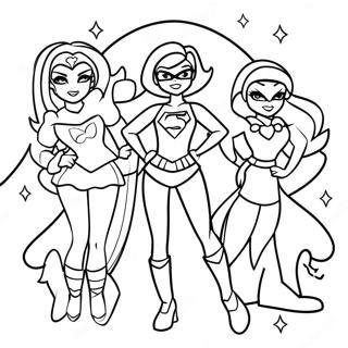 Dc Superhero Girls Coloring Page 17179-13848