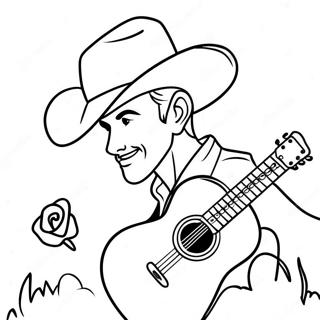 Country Music Coloring Page 17189-13850