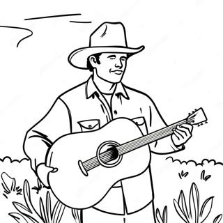 Country Music Coloring Page 17189-13851