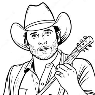 Country Music Coloring Page 17189-13852