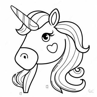 Lisa Frank Rainbow Unicorn Coloring Page 171-135