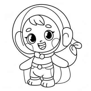 Cute Cartoon Character Coloring Page 17200-13865