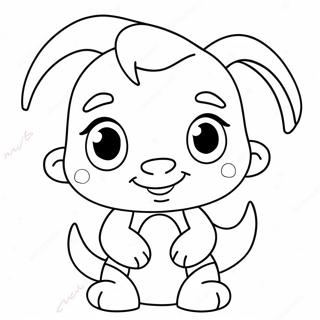 Cute Cartoon Character Coloring Page 17200-13867