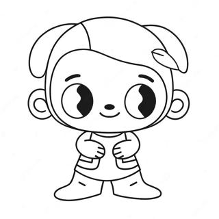 Cute Cartoon Character Coloring Page 17200-13868